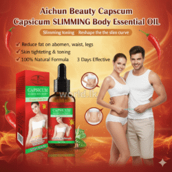 Natural Capsicum Aichun Beauty Fat Burning Slimming Body Essential Oil 30ml abco