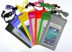 WATERPROOF 3 Zip Lock Transparent Mobile Bag Sand, Dust Proof Swimming, Rain Extra Protection Covers