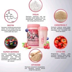 400gm Vasia Super WHITENING Powder Advanced White + Biotine & Tanpa Kolagen Made in Malaysia
