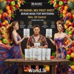 Dr Rashel Mix Fruit Sheet Mask with Serum Brightening and Whitreening mfsm Mask for Women and Men Deep Hydration and Moisturization