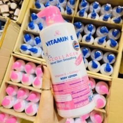 Vitamin E mita COLLAGEN VELEVET Skin Smoothing Body Lotion 600ml by AR Made in THAILAND