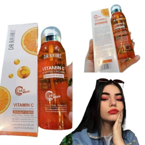 6c18e639734f302fa15f7d024034a404.jpg DR RASHEL Vitamin C Makeup Fixer Vc Face Spray 160Ml (Dvmf) 3 In 1 Prep-Primer-Set Shine-Free