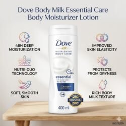 400 ml Original Dove Body Love (dlds) Essential Care Body Lotion for Deeply Nourishes Dry Skin