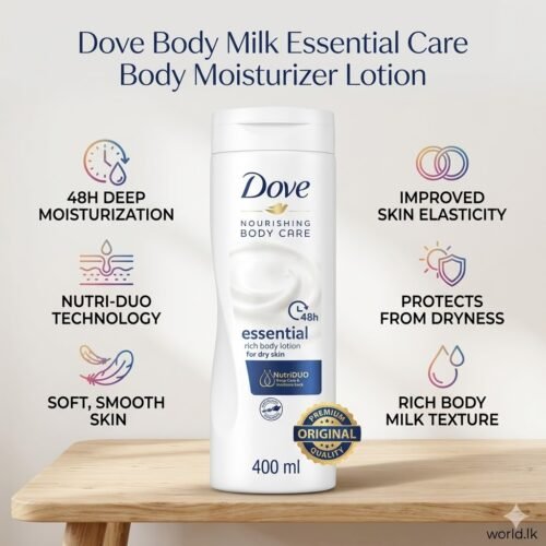 400 ml Original Dove Body Love (dlds) Essential Care Body Lotion for Deeply Nourishes Dry Skin