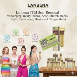 Lanbena TCM Scar and ACNE Mark Removal Gel Ointment with Surgery, Injury, Burns Keloids, Stretch Marks, Skin Repair, Spots Treatment, Blackhead, Eliminate & Pimple Marks