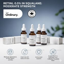 The ORDINARY Retinol 0.5% in Squalane: Moderate Strength 30ML Face Serum 05RT Made in Canada. For The Frequent User