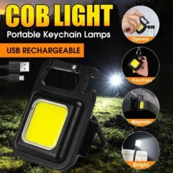 COB, Rechargeable Flash (crkl) Keychain Emergency Light