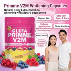 Gluta Primme V2M Whiiteening Capsules Natural Berry Extracted  with Dietary Supplement Products Made In Thailand