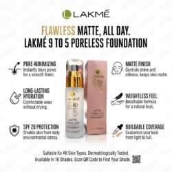 7 LAKME 9 To 5 Matte + Poreless Liquid Primer Foundation 60 ml lmfn