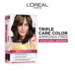 Loreal Paris Excellence Creme Hair Color 4 Natural Brown 100g leer