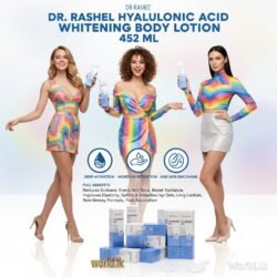 Dr Rashel Hyaluronic Acid Wh-iteIning Body 452 ML DRHL Lotion Deep Hydration, Moisture Retention, And Skin Smoothing