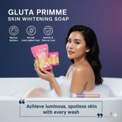 Thailand Gluta Primme Skin Natural Whi-ttenning Soap gws with Glutathione Vitamin E 100g