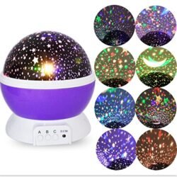 Advanced LED Star Master Dream Rotating Star Lamp / Sky Lamp Projection Night Lamp/ Decoration Party/ Children Kids BABY & Adults Sleep Romantic Led Projection Lamp-USB/AA Battery (smdl)
