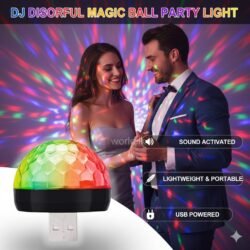 Colorful DJ Disco Party Led Light Super Bright USB Dlsm Magic Ball Sound Control Club Karaoke Decorations Lighting Effects