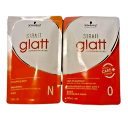 SCHWARZKOPF Strait GLATT Salon Pack Straightener CREAM 120 x 2 = 240ML - Strong Formula for use on for Professional Use or Salon Use