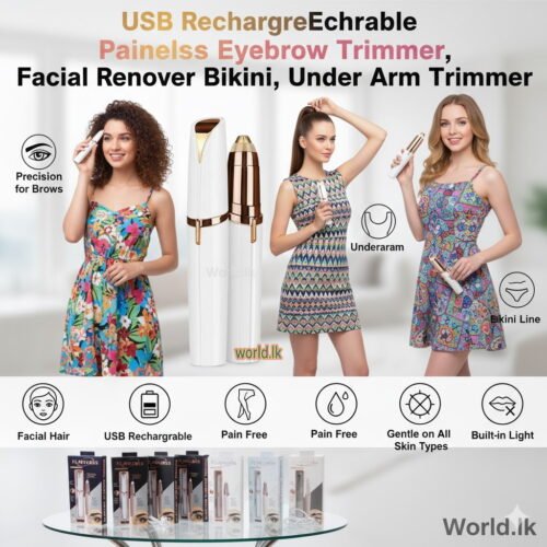 Eye Brows USB RECHARGEABLE  Flet Electric Finishing Touch Brow Remover Hair Trimmer Eyebrows