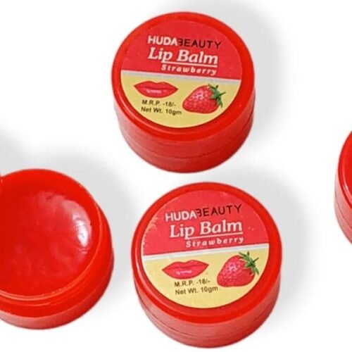 748a23bf265cdde9f99a1d9eb1e7b445.jpg HUDA BEAUTY dryb Strawberry Lip Balm for Soft and Naturally Pink Lips SPF 30 lip Pigmentation for Dark Lips 10gm