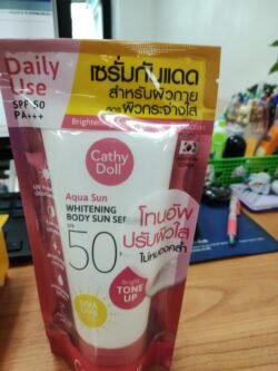 75513c0cd3a133024492b377a06917cd.jpg CATHY DOLL (cdpa) Aqua Sun Body Sun WHITENING Serum SPF50 PA+++ Bright Tone Up 138mlMade In THAILAND