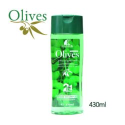 430 ML (LARGE SIZE ) Roushun 2 in 1 Olive Hair Shampoo with Conditioner Rosc for Reduce the forming of dandruff