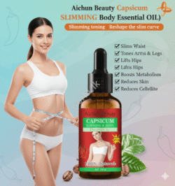 Natural Capsicum Aichun Beauty Fat Burning Slimming Body Essential Oil 30ml abco