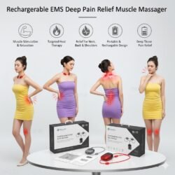 796cb322715c5f4c68766bb339a2c433.jpg Rechargeable EMS Pain Relief Muscle Stimulator Massager Intelligent Micro current (nmcs) Smart Hanging Cervical Spine Shoulder Massage Neck, Deep Tissue