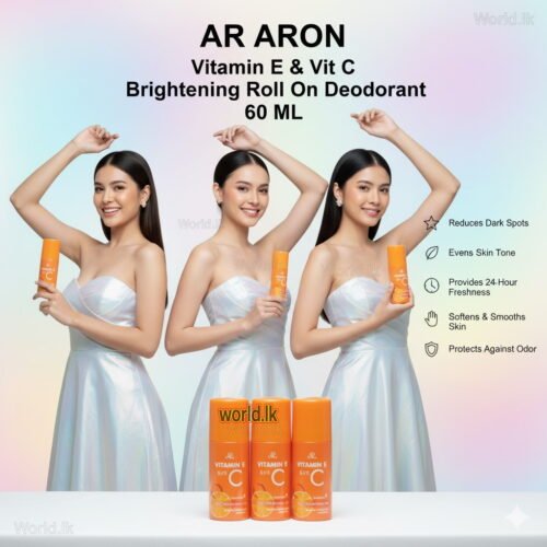 7ba4a3a0e637d83880c00d0527fe1218.jpg AR Vitamin E & Vit C Brightening Whii-teniing Roll On Deodorant 60ml Made in Thailand