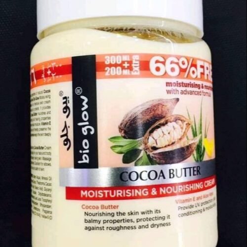 7c81e4338e685c04cfb99c81fa231b28.jpg 500ml Bio Glow Cocoa Butter bgcb Moisturising Body Cream