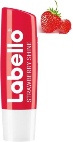7e0c8716edfaea7ba91a0a008e8a1b23.jpg LABELLO Lip Care, Moisturizing str8 Lip Balm, Strawberry Shine