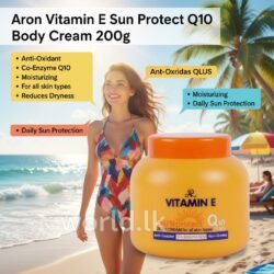 Aron Vitamin E Sun UVA & UVB Protect Radiations Q10 Body Cream 200g avbc
