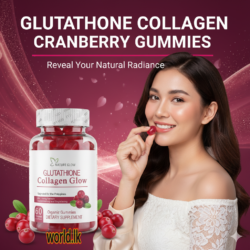 COLLAGEN CRANBERRY 60 GLUTATHIONE GUMMIES gcgc From Nature Glow Anti-Aging Whiit-ening Beauty Skin Dietary Supplement Powder