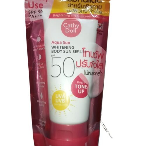 862fc049fe9f1c873e93a769b8e2e7b5.jpg CATHY DOLL (cdpa) Aqua Sun Body Sun WHITENING Serum SPF50 PA+++ Bright Tone Up 138mlMade In THAILAND