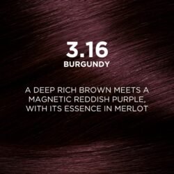 L'Oréal Paris Permanent Hair Colour Excellence Crème, 3.16 Burgundy  (Code l3dg ) LOREAL