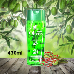430 ML (LARGE SIZE ) Roushun 2 in 1 Olive Hair Shampoo with Conditioner Rosc for Reduce the forming of dandruff
