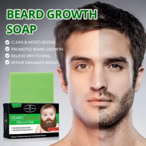 894fc1fd23dc490099d2a0d810e2cd40.jpg Beard Growth (besh) Shampoo Soap Bar,100g Soap for Men