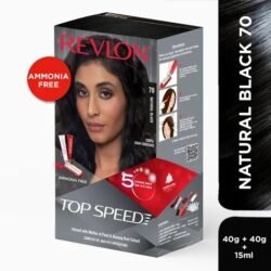 REVLON (rvl7) Top Speed Hair Colour for Women Natural Black 70 40g+40g+15ml