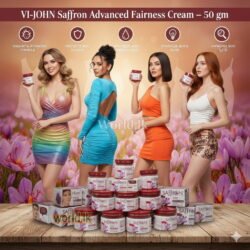 VI-JOHN Saffron Advanced Fairness Cream Rejuvenate vjsm Skin Radiant Glow and Dark Spots – 50 gm
