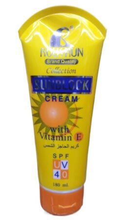 SPF 40 Roushun Sunblock Moisturizing Rsmc Sunscreen Sun Lotion or Sun Cream  with Vitamin E 180 ML