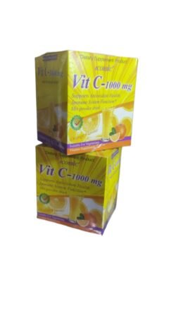 9491f9e1fbda68cc9e03f19c15931585.jpg DRINKING WHITENING Acorbic Vitamin C- 1000mg (avc) Orange Flavour Powder Drink