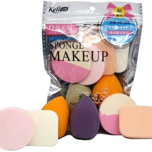 9497c2a94ccc4bf07d2cbfb4125df024.jpg Professional Makeup (6pcs) Sponge Beauty Blender for Blending Face Makeup, Multicolor Face Sponge Puff - Pack of 6 pieces