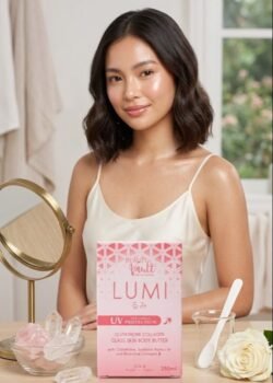 LUMI UV Protection lugm Glutathione Collagen Glass Skin Body Butter 250ml