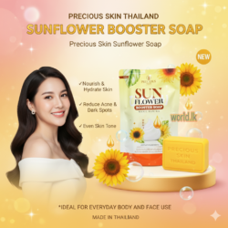 Precious Skin Thailand Sunflower Booster SFBS WHIITENING Soap brightening moisturizing