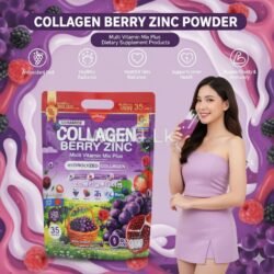 35 Sachets COLLAGEN BERRY ZINC POWDER Multi Vitamin Mix Plus Dietary CBZP Supplement Products 350 000 Mg 35 Sachets Hydrolyzed Collagen