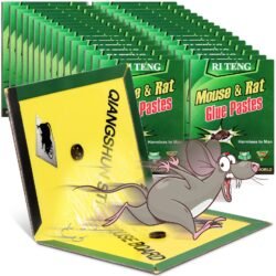 Version 1.0.0 Extra Large Mouse & Rat Gum Glue Pad Traps Capture , Mrgp Glue Board, Mice Cather Sticky Strong Adhesive Rodent Fly Cockroach Insect & Pest Control Non-Toxic