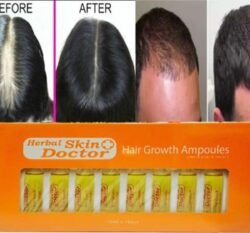 10 Pcs (1 Full Box) Herbal SKIN DOCTOR HAIR GROWTH AMPOULES for Hair Treatment with Anti-Hair Fall. Formulated In FRANCE 10ML Hshg