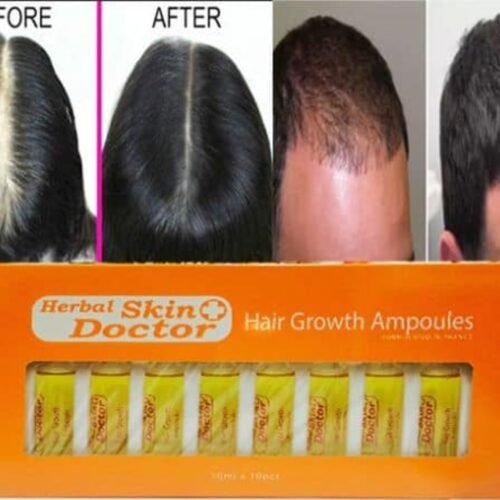 9e02f8d21b4a1f532847097def92dfd8.jpg 10 Pcs (1 Full Box) Herbal SKIN DOCTOR HAIR GROWTH AMPOULES for Hair Treatment with Anti-Hair Fall. Formulated In FRANCE 10ML Hshg