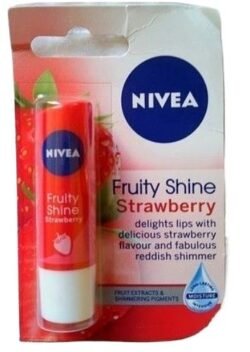 9e069fb55e432ca76f02e268c9ac5758.jpg NIVEA STRAWBERRY Fruity Shine Moisture Lip Care Balm Nsfs