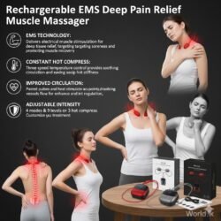 9e06b85c15c16da364ab59c056158e77.jpg Rechargeable EMS Pain Relief Muscle Stimulator Massager Intelligent Micro current (nmcs) Smart Hanging Cervical Spine Shoulder Massage Neck, Deep Tissue