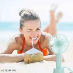 Convenient Ultra-Quiet USB Urmf Rechargeable Portable Mini Handheld Cooling Fan with Removable Stand