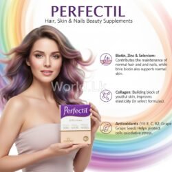UK PERFECTIL Extra Support Hair, Skin & Nails Supplement Phsn Capsules by Vitabiotics UK