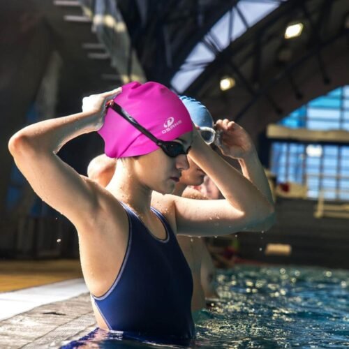 a18914118cdf883aaac53e3f73cfacbc.jpg High Quality WATERPROOF Swimming Caps 100% SILICONE Unisex Swim Cap (mssc) for Women Man Short Hair Long Hair